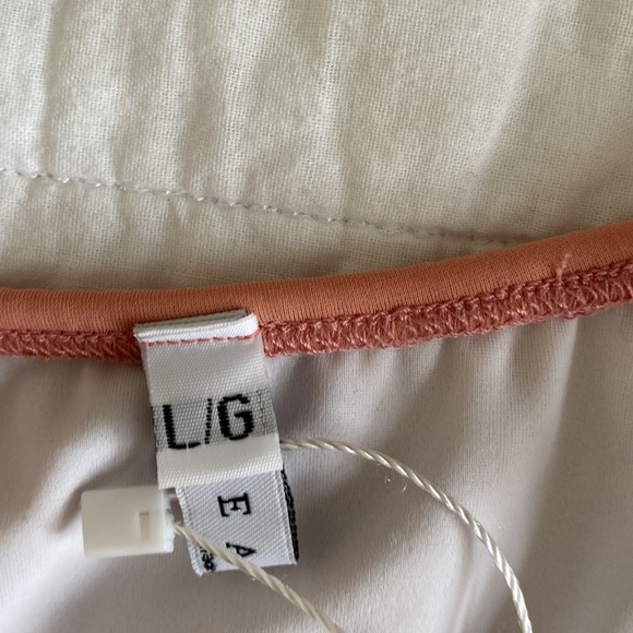 NWT TEA YOU Peachy High Waited Clasp Bikini Bottoms Moderate Coverage Size Large - Picture 3 of 8